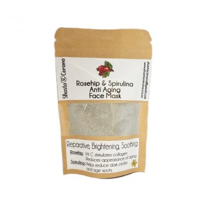 Rosehip and Spirulina Anti Aging Face Mask - Natural Skincare - Shasta Cerana